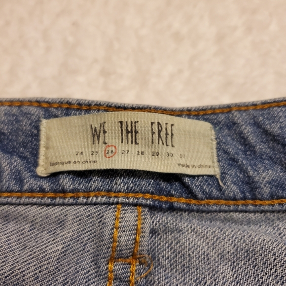 We The Free Denim Patchwork Mini Skirt - Picture 4 of 5